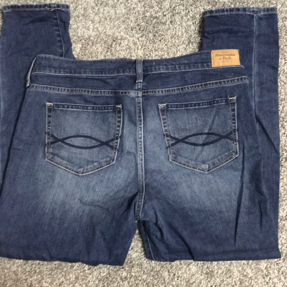 Abercrombie and Fitch Crop Boyfriend Jeans